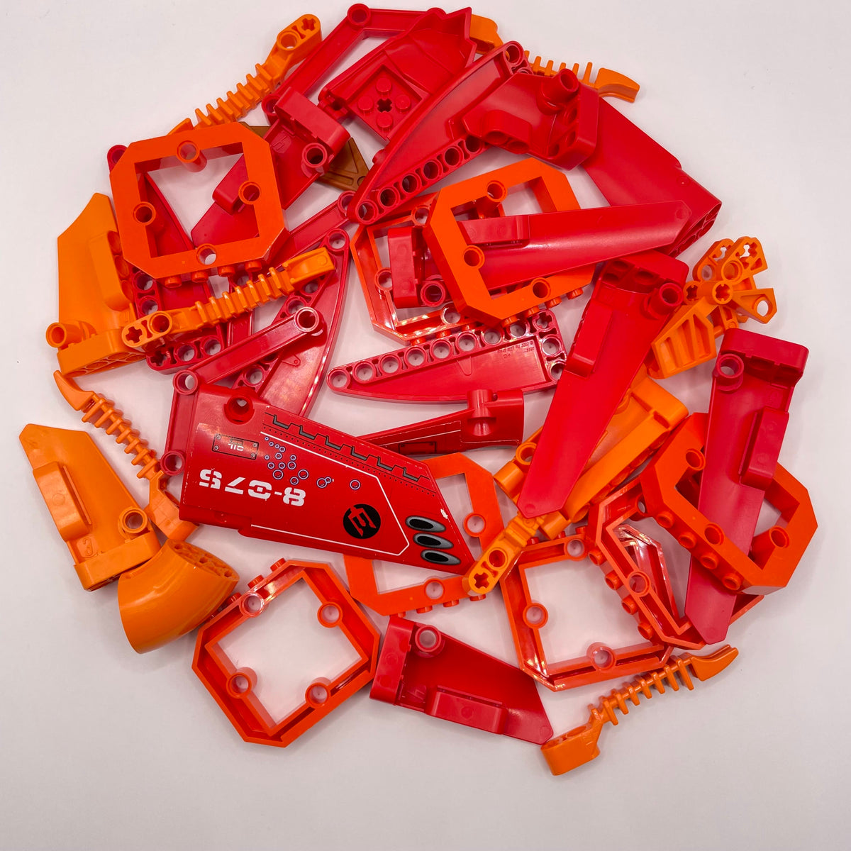 LEGO Technic, Vehicle, Red, Orange, Approx. 130g