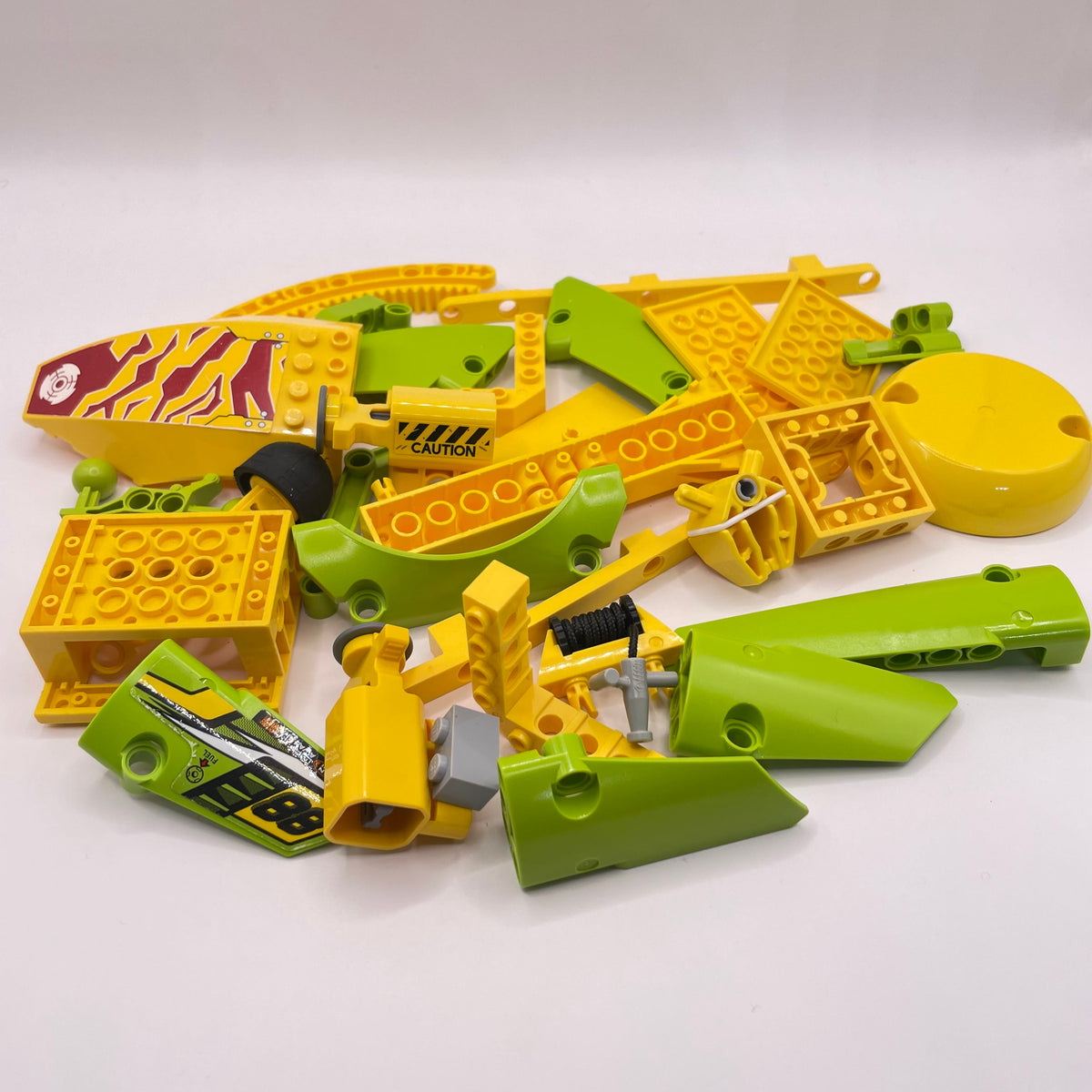 LEGO Technic, Vehicle, Yellow, Lime, Approx. 120g